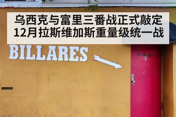 乌西克与富里三番战正式敲定 12月拉斯维加斯重量级统一战